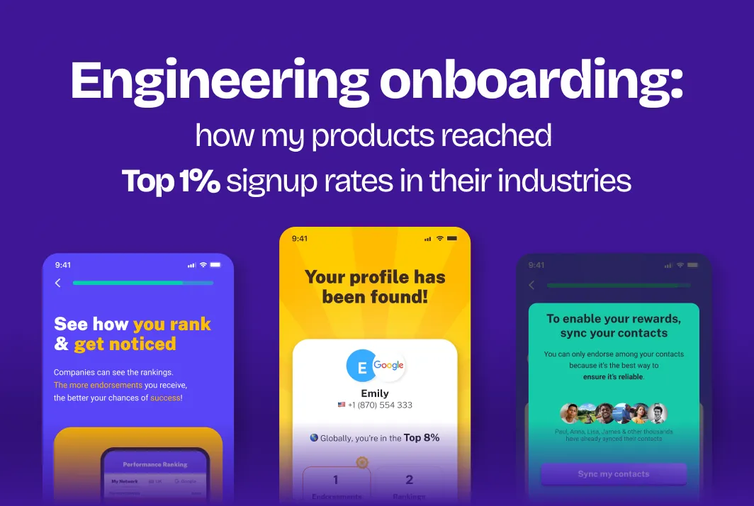 Engineering Onboarding mockup