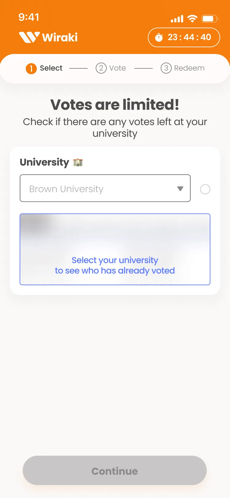 Wiraki Major Selection